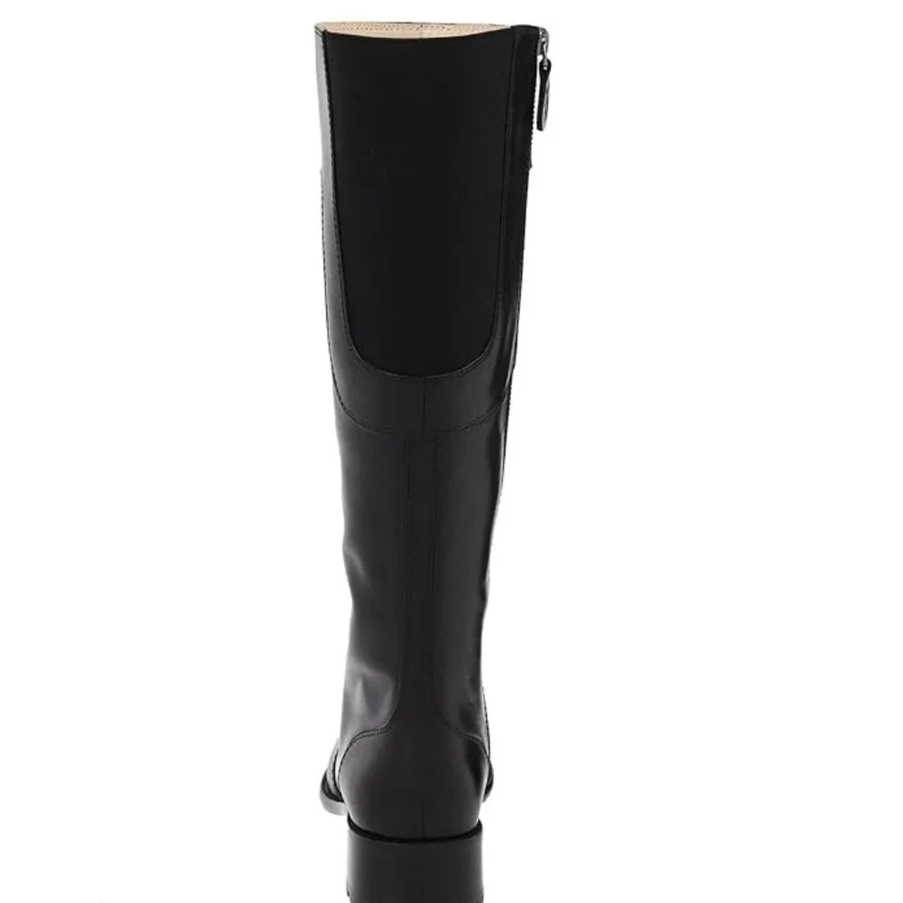 Taryn Rose Leather Riding Boot - Picture 4 of 14